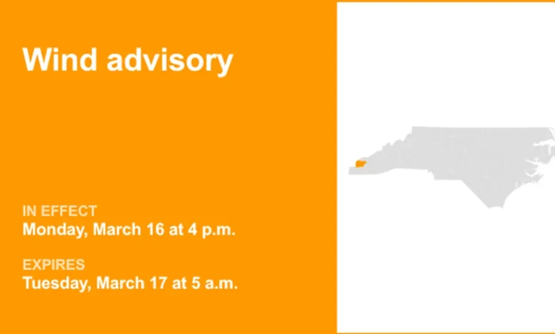 Wind advisory for Graham County until early Tuesday morning - gusts as high as 50 mph