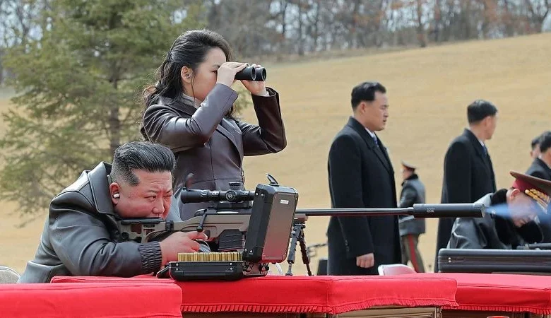With sniper rifle photos, Kim Jong Un intensifies spotlight on his daughter, a potential successor
