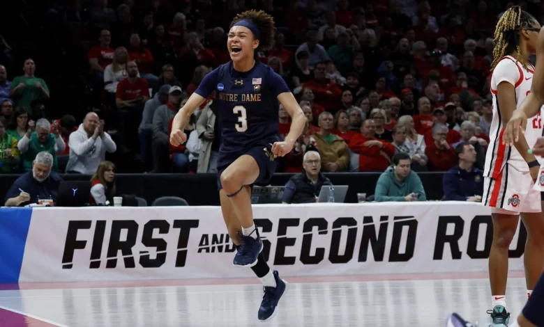 Women’s NCAA Tournament takeaways: Notre Dame, Virginia use upsets to punch Sweet 16 tickets