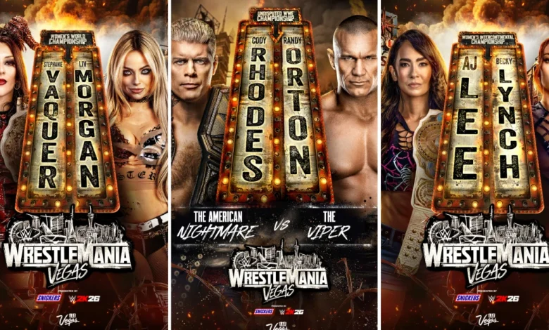 WrestleMania 42 graphics hint at match lineups for Night One and Night Two