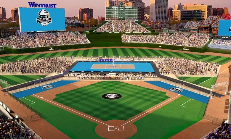 Wrigley Field Is Hosting Its 1st-Ever Volleyball Games, Featuring Women's College Powerhouses