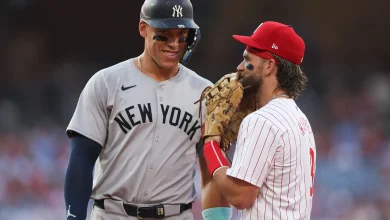 Yankees’ Aaron Judge reveals the Bryce Harper text that gave him ‘chills’