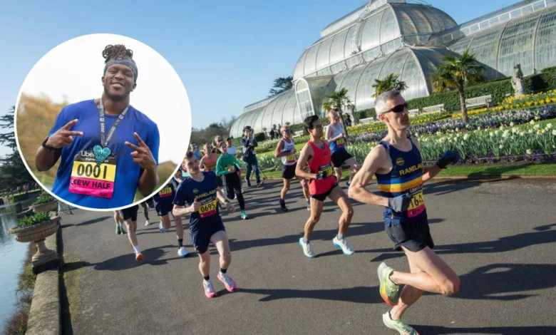 YouTube megastar KSI at record-breaking Kew The Run