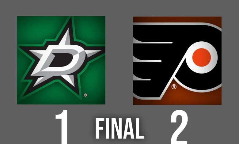 Zegras Wins it in Overtime, Flyers Beat Stars 2-1