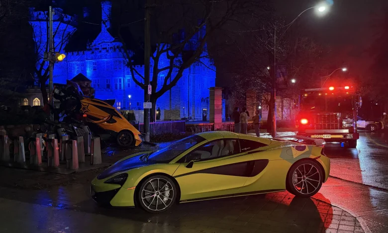 1 arrested for impaired after McLaren crashes near Casa Loma