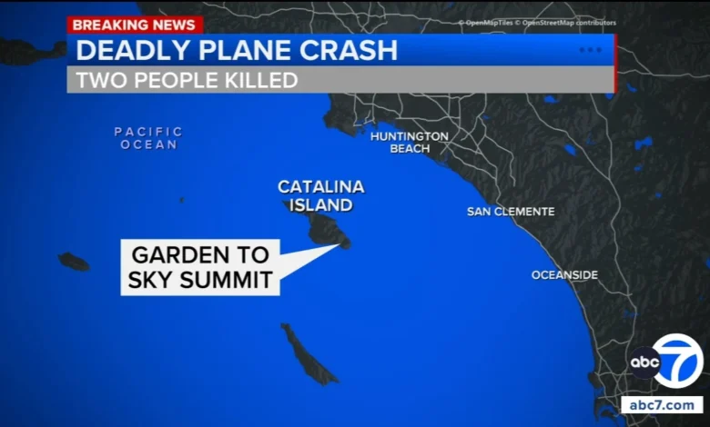 2 killed after small plane crashes in remote area of Catalina Island