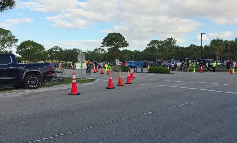 2 triathlon bicyclists hospitalized after collision with vehicle in Palm Beach County