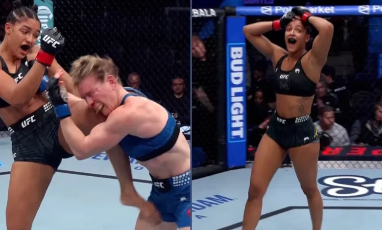20-year-old 'Golden Girl' scores huge UFC knee knockout