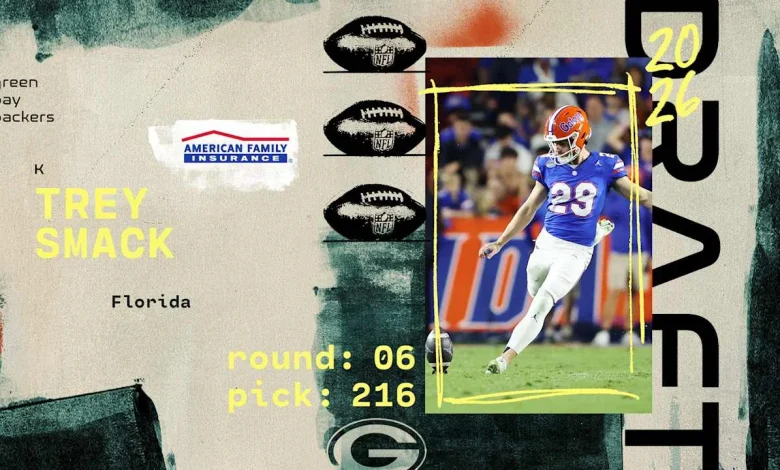 2026 NFL Draft: Packers trade up to select Florida K Trey Smack in sixth round, No. 216 overall