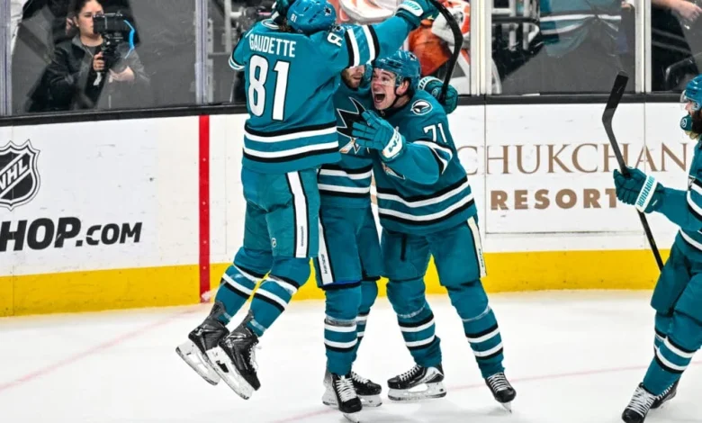 40 Goals & 4 Points for Celebrini, Sharks Win Last Minute Again, 4-3!