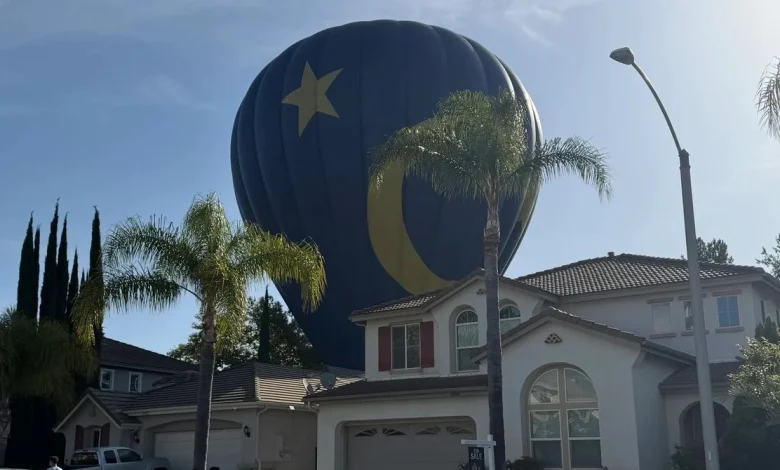 A Hot-Air Balloon Landed in a California Backyard. The Owner Says It's a 'Very Rare' Event