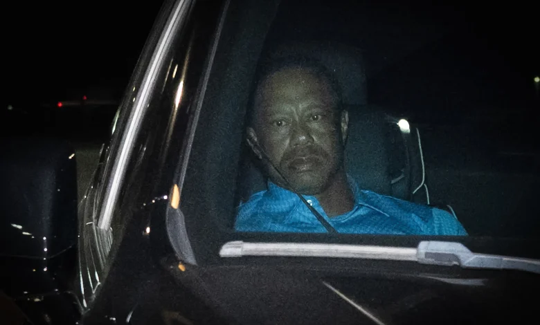 A Very Sweaty Tiger Woods Called Donald Trump After His Car Wreck