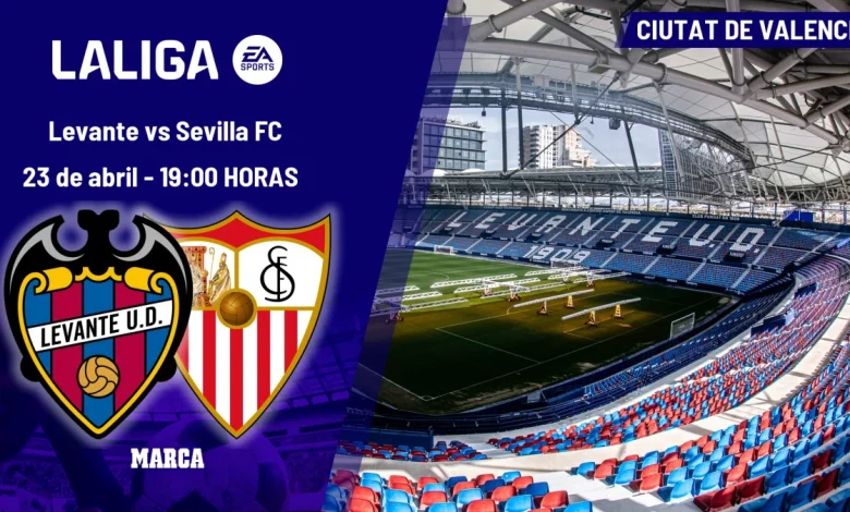 A qué hora es el Levante - Sevilla: horario y dónde ver hoy en TV y canal del partido de LaLiga EA Sports