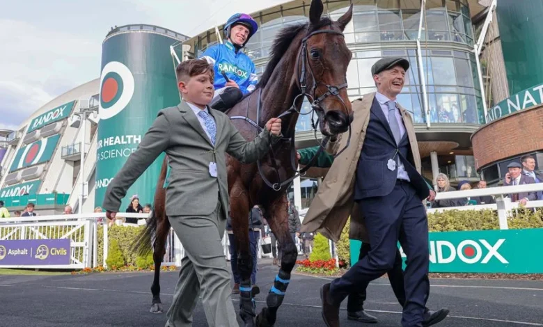 Aintree winner disqualified and jockey banned for 28 days after going four strikes over whip limit