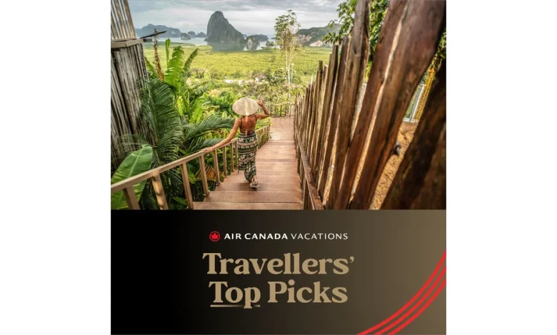 Air Canada Vacations Announces Second Annual Travellers' Top Picks Awards