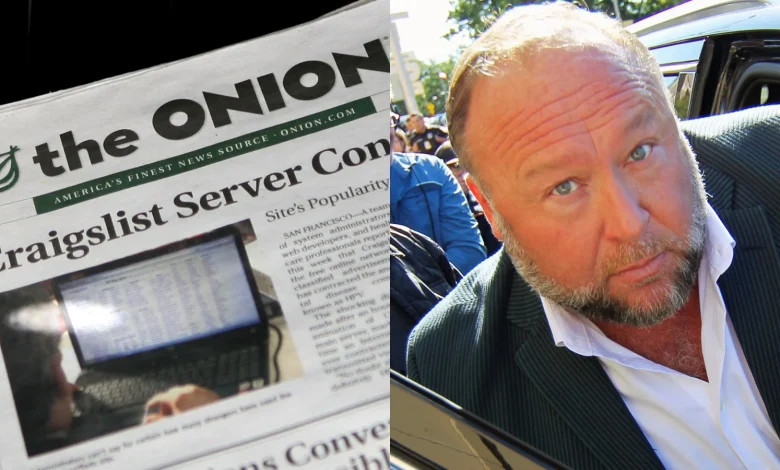 Alex Jones Has Shirtless Meltdown as the Onion Prepares to Relaunch Infowars