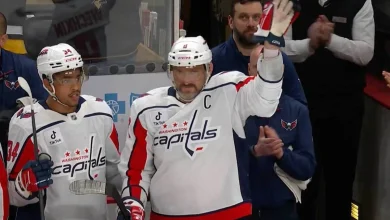 Alex Ovechkin receives standing ovation from Penguins fans, named 1st Star in what could be final game in Pittsburgh