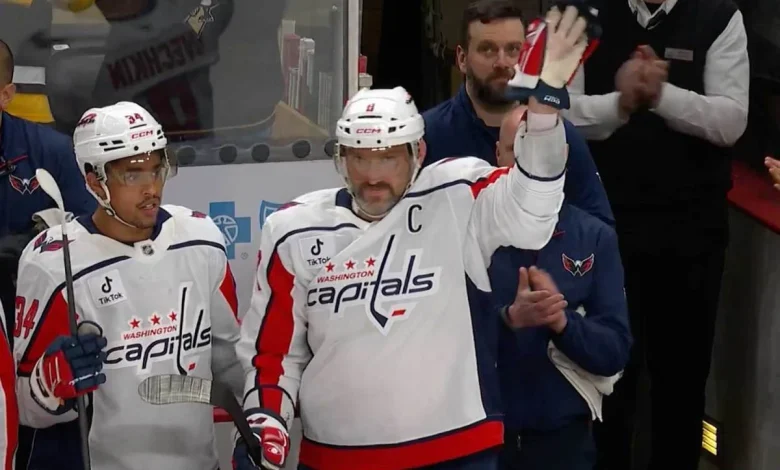 Alex Ovechkin receives standing ovation from Penguins fans, named 1st Star in what could be final game in Pittsburgh