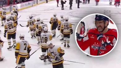Alex Ovechkin waves off Penguins’ handshake line in possible final game against Pittsburgh: ‘Thanks for them to wait out there’
