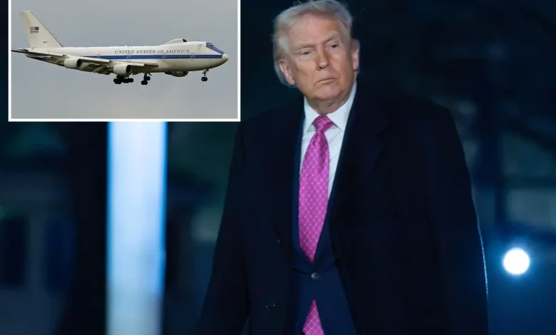 American E-4B ‘doomsday plane’ takes to the skies as Trump weighs all-out strikes on Iran