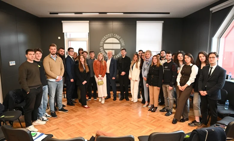 An event titled “EU&U” was held at the Faculty of Economics of the University of Montenegro