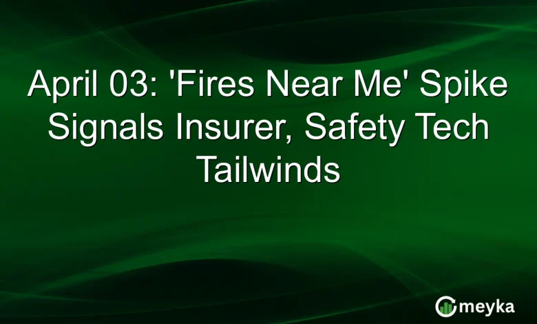 April 03: ‘Fires Near Me’ Spike Signals Insurer, Safety Tech Tailwinds