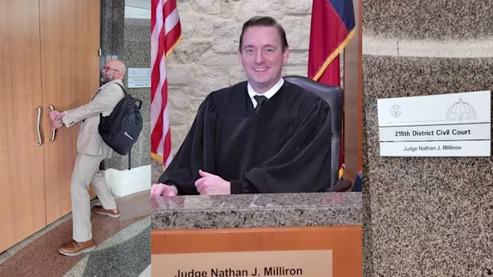 Attorneys rally at Harris County courthouse as viral judge backs down