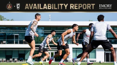 Availability report: Just one questionable, one missing as 5-Stripes prepare for 404 Day fight with Columbus