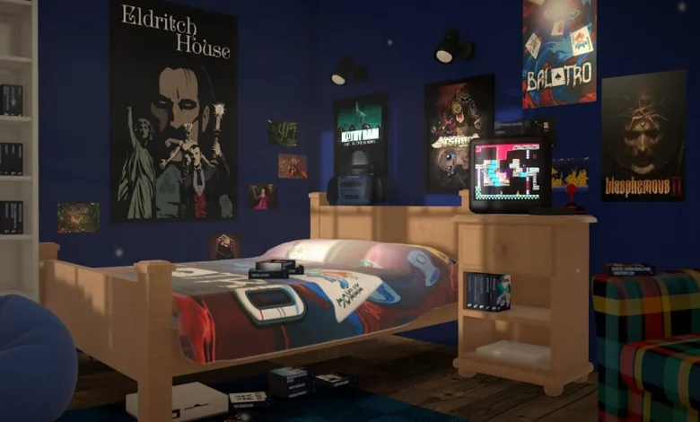 BOXROOM lets you build a cozy game room for your Steam library