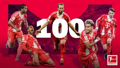 Bayern Munich break 100-goal mark - new record within touching distance