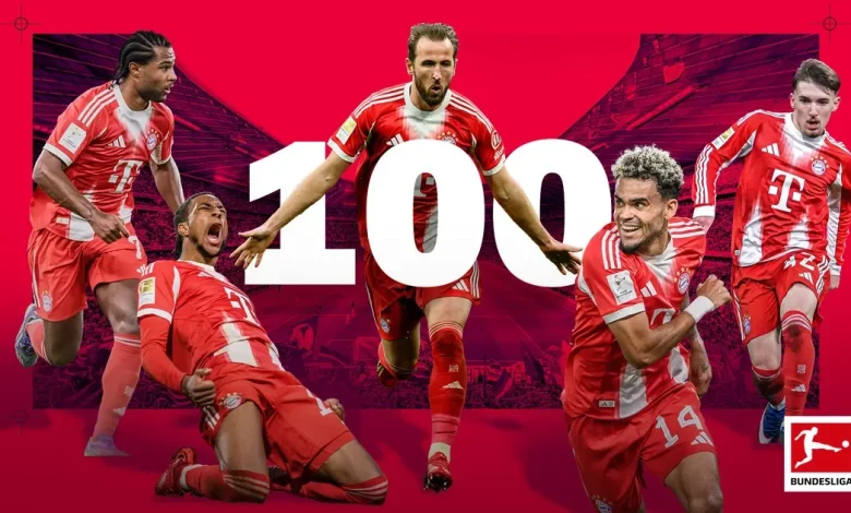 Bayern Munich break 100-goal mark - new record within touching distance