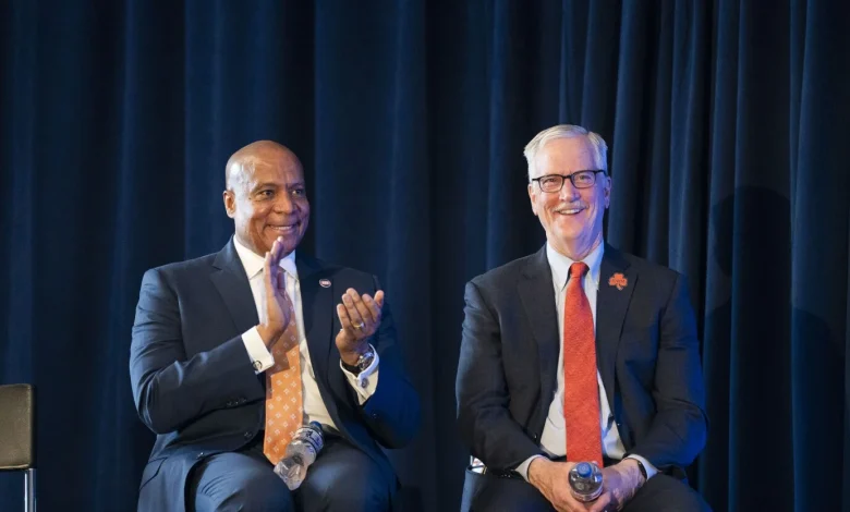 Bears bosses and Hammond mayor meet on proposed stadium site