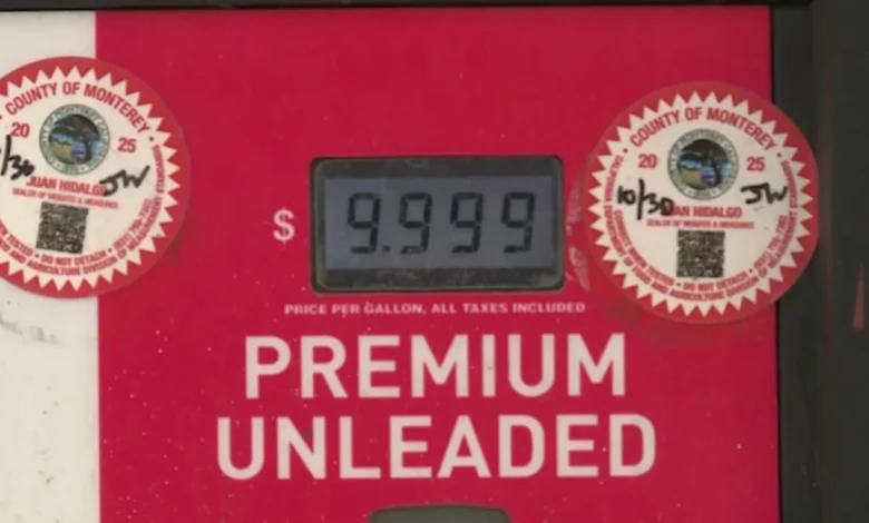Big Sur, California gas station charging $10 for a gallon of gas