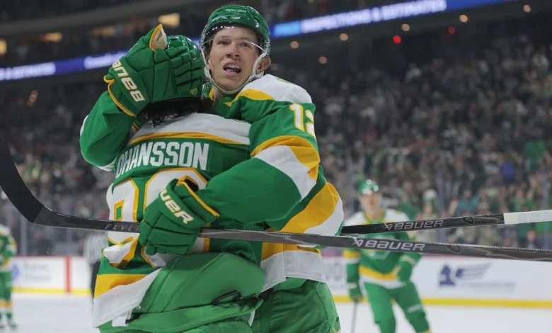 Boldy, Hartman each scores twice, Wild clinch playoff spot with win against Canucks