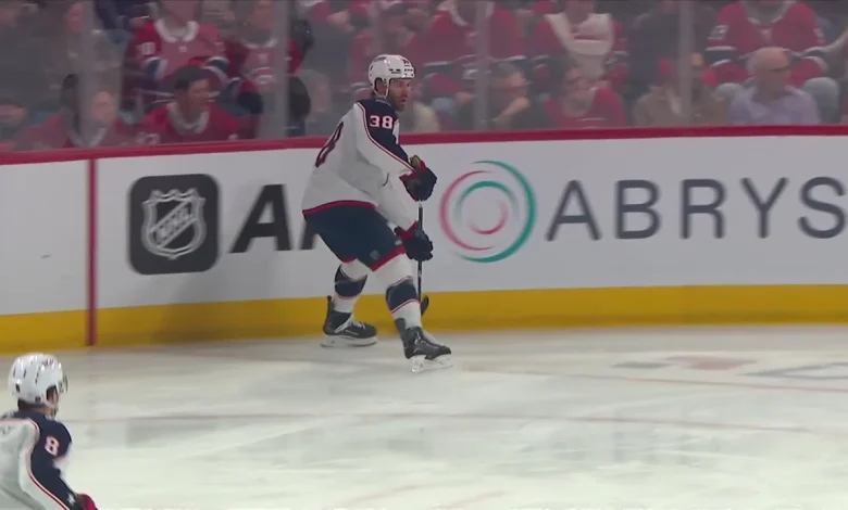 Boone Jenner with a Goal vs. Montréal Canadiens