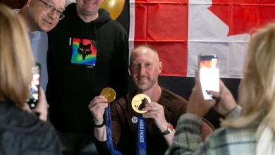 Brad Jacobs returns to home curling club to celebrate a second Olympic gold