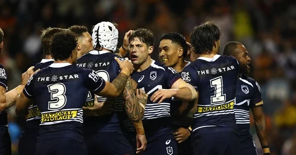 Brave Broncos deny Tigers; Souths beat 12-man Dragons; Warriors down Titans