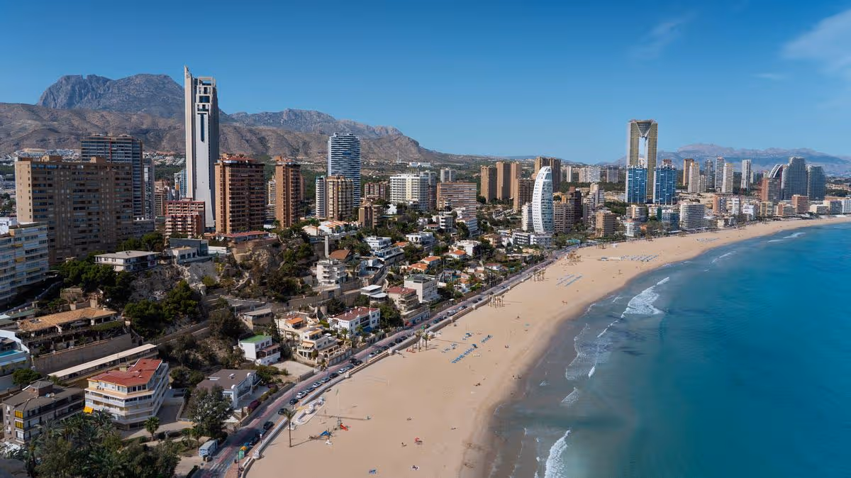 Brit in Benidorm looks out of window and it's floored by sight that greets him