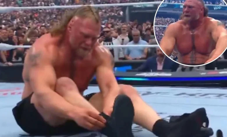 Brock Lesnar appears to stunningly retire at WrestleMania 42