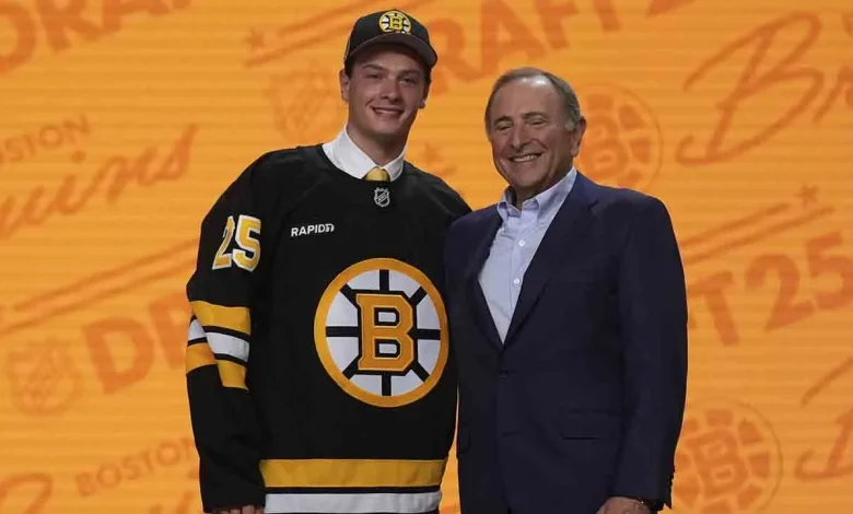 Bruins sign James Hagens to three-year, entry-level contract