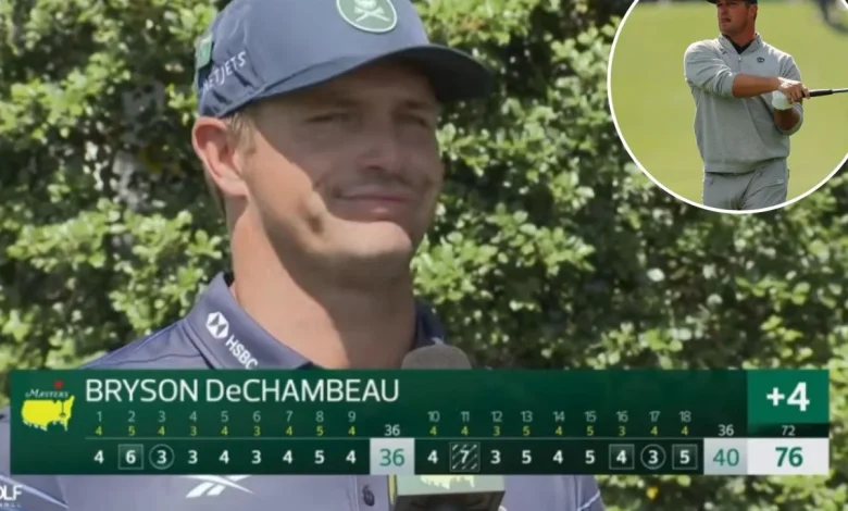 Bryson DeChambeau baffled by question about 3D-printed 5 iron at Masters