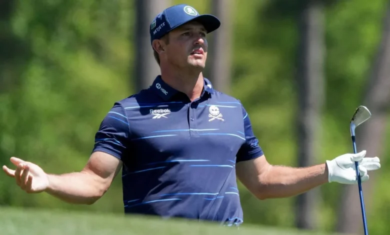 Bryson DeChambeau triples No. 11, cards 76 to open Masters