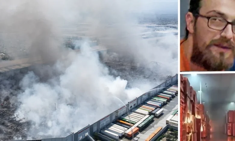 California warehouse worker accused of arson raged online against capitalist greed