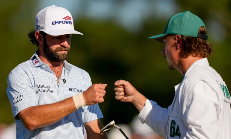 Cameron Young surges at Masters, ties Rory McIlroy for lead