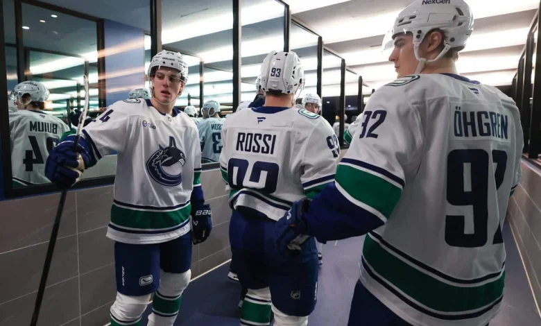Canucks’ Rossi, Buium, Öhgren come full circle with return to Minnesota after Hughes trade