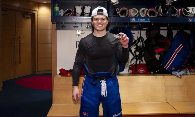 Caufield’s 50th goal put him in exclusive club with Canadiens legends