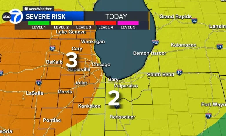 Chicago, IL weather forecast today: Tornado Watch for parts of area, strong storms expected with high winds | LIVE RADAR