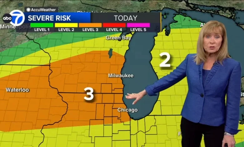 Chicago weather forecast: Multiple rounds of storms, potentially severe expected Tuesday