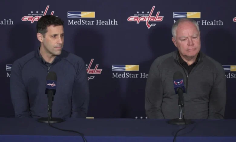 Chris Patrick and Brian MacLellan answer questions about how they plan to handle Alex Ovechkin’s impending retirement decision