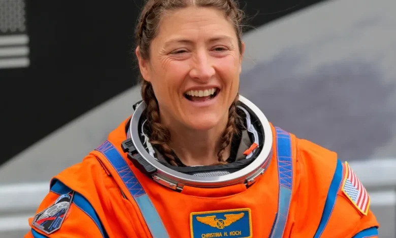 Christina Koch just circled the moon—and made history